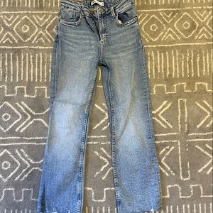 Zara Z1975 HIGH RISE MINI FLARE JEANS
